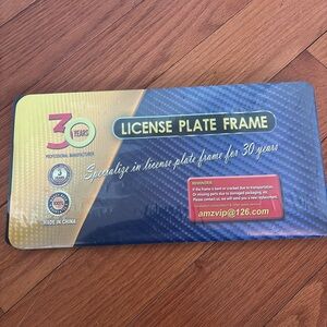 NWT License Plate Frame